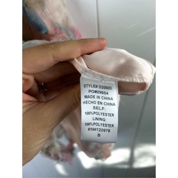 Entro Favorite Fleur Mesh Mini Dress Cutout Back Size S - Picture 12 of 13